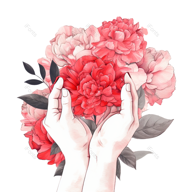插画图片,花朵元素,鲜花PNG,感恩节免抠素材